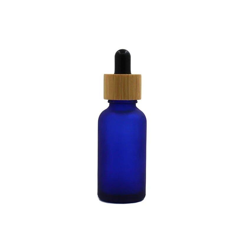 Empty Frosted Blue Glass Dropper Bottles for Essential Oil Aromatherapy Fragrance Perfume Cosmetic Vials - Image 5