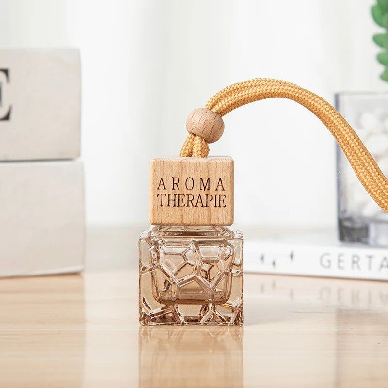 Color Hanging Car Air Freshener Car Diffuser Bottles Empty Car Essential Oil Diffuser Bottles Pendant Perfume Bottles Aromatherapy Fragrance Bottle Auto Ornaments Decor - Image 2