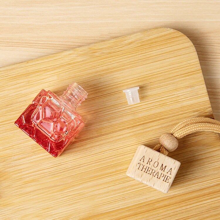 Color Hanging Car Air Freshener Car Diffuser Bottles Empty Car Essential Oil Diffuser Bottles Pendant Perfume Bottles Aromatherapy Fragrance Bottle Auto Ornaments Decor - Image 12