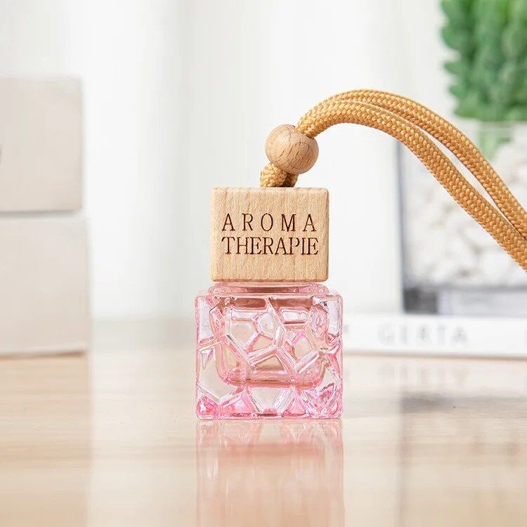 Color Hanging Car Air Freshener Car Diffuser Bottles Empty Car Essential Oil Diffuser Bottles Pendant Perfume Bottles Aromatherapy Fragrance Bottle Auto Ornaments Decor - Image 3