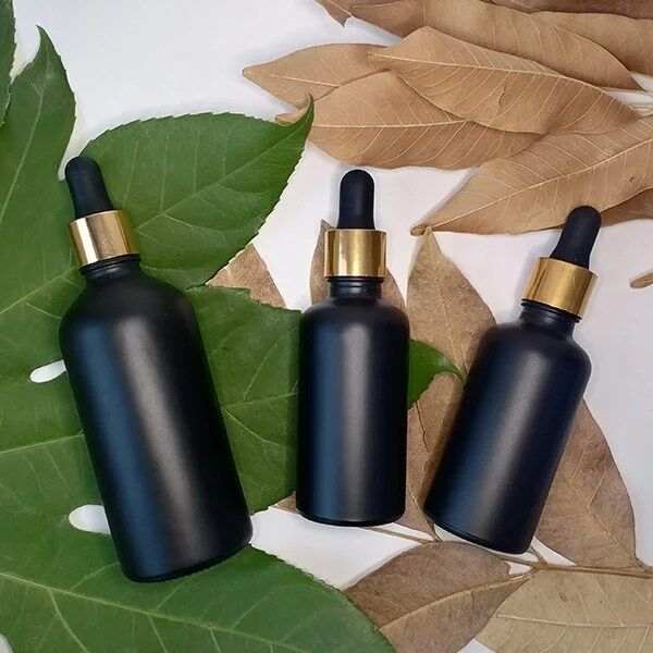 Matte Black Glass Dropper Bottle, Tincture Bottle with Dropper, Essential Oil Bottle with Glass Dropper, Leak Proof Design for Travel - Image 4