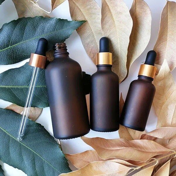 Amber Tincture Bottles, Glass Eye Deopper Bottles, Cosmetic Container for Perfume, Essential Oil - Image 2