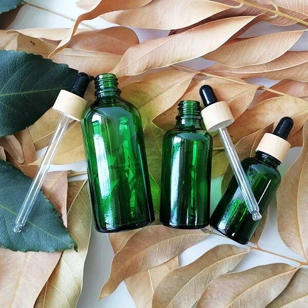 Green Glass Dropper Bottle, Essential Oil Sample Dropper Bottle, Suitable for Essential Oil Perfume Cosmetic Liquid, Travel Bottle - Image 2