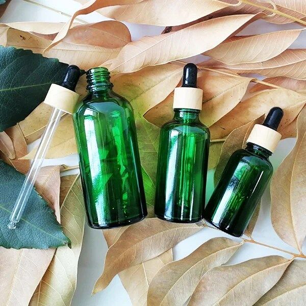 Green Glass Dropper Bottle, Essential Oil Sample Dropper Bottle, Suitable for Essential Oil Perfume Cosmetic Liquid, Travel Bottle - Image 4