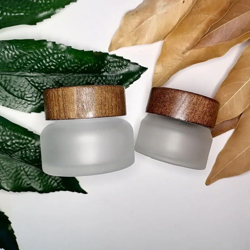 Glass Cream Jar, Cosmetic Container, Travel Storage Empty Cosmetic Jar, Lotion, Cream, Sample, DIY, Wholesale - Image 2