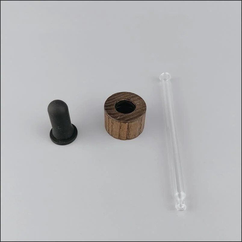 frosted glass dropper bottle